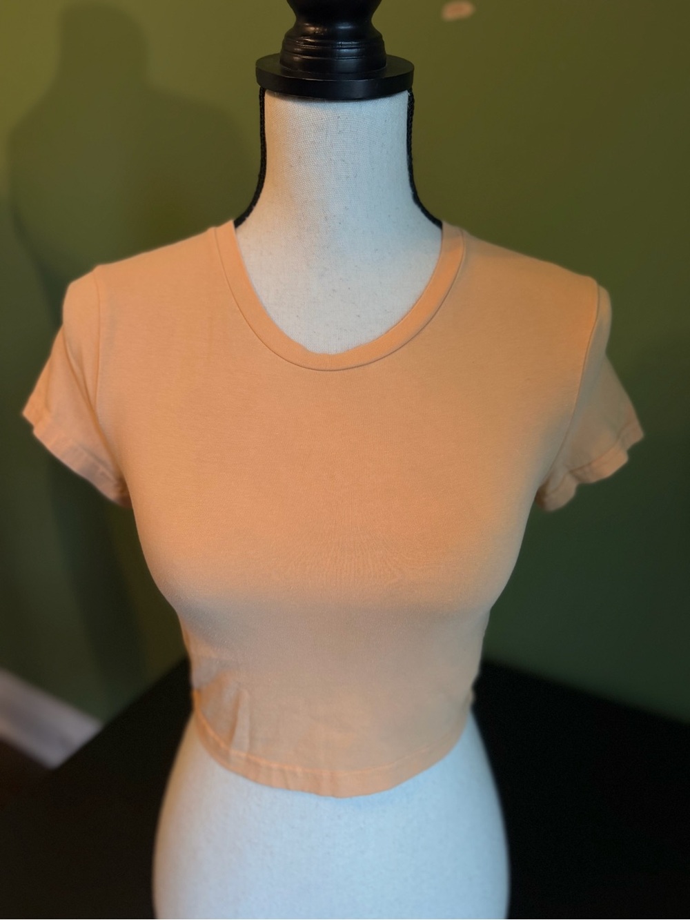 TNA Peach Short Sleeve Crop Top